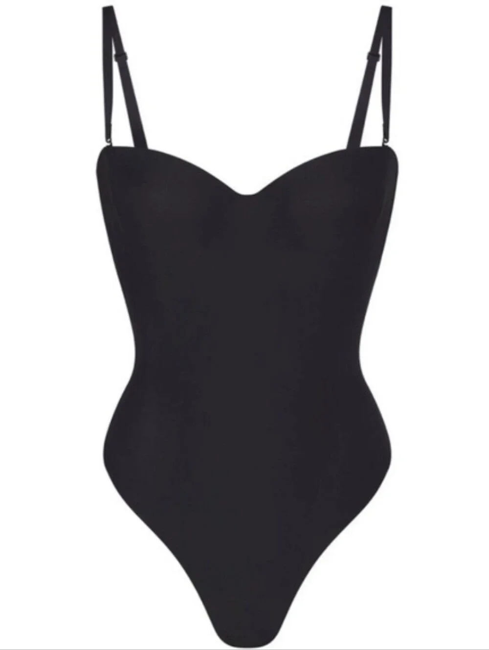 SKIMS Body Molded Underwire Thong Bodysuit Onyx Size S NWT